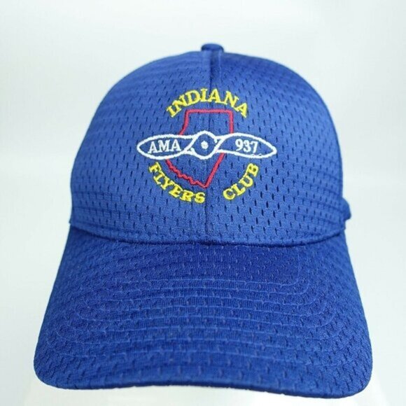 Indiana AMA 937 Flyers Club‎ Hat Cap Blue Flexfit Cap Hat - Picture 1 of 3